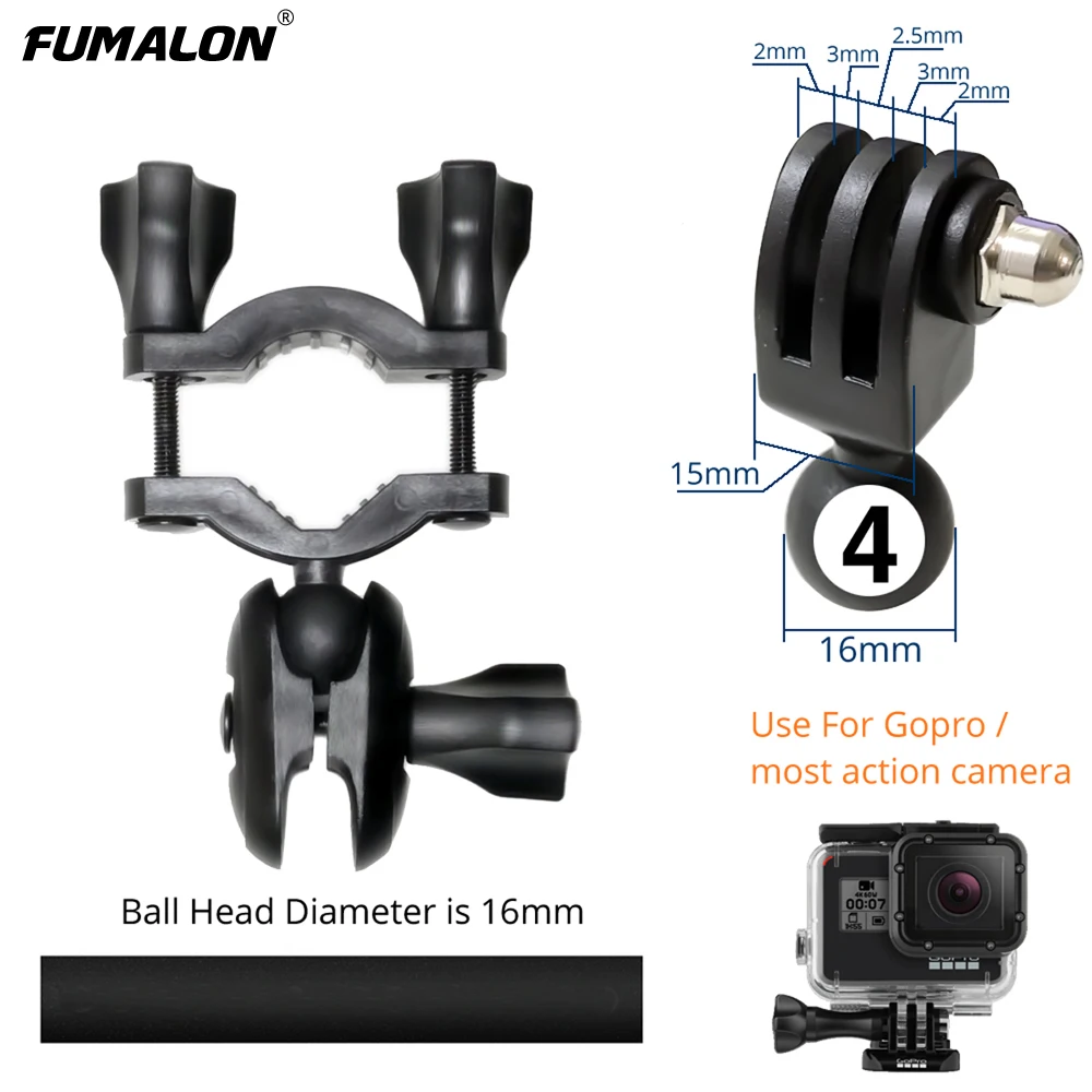 

Original FUMALON For Gopro Car Mount Use In Rear View Mirror Strong Safe Mount Bracket Holder Different Locations For Mounting