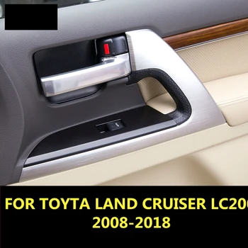 

FOR TOYTA LAND CRUISER LC200 2008-2018 Chrome trim Car interior Door handle decorative light strip decoration Auto Accessories