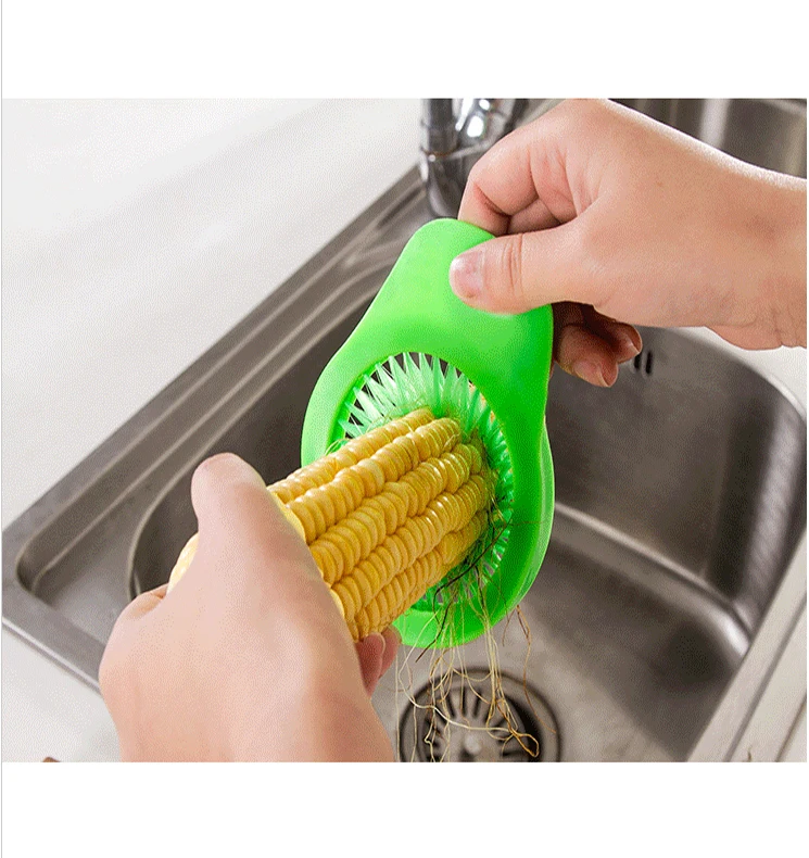 Multi-function portable corn brush stitching to be brushed The kitchen dermal tool.Kitchen tools that don't stick (3)