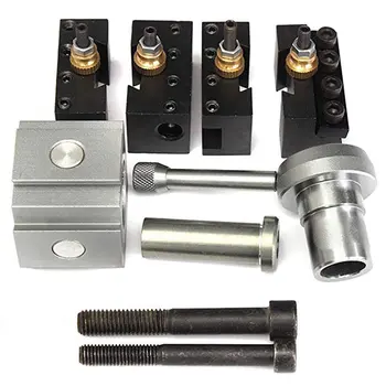 

Quick Change Tool Post Set for 7 x 10", 7 x 12",7 x 14" Table Hobby Lathes 7PCS/Set Mini Lathe Quick Change Tool Post Kit Sale