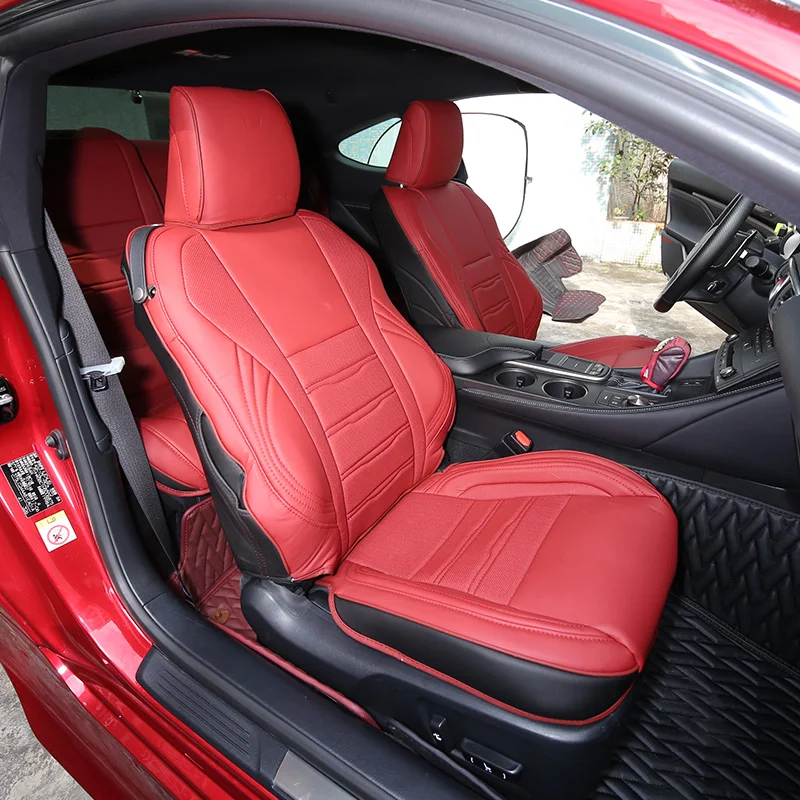 QHCP высококачественное кожаное покрытие для автокресла, дышащая, полностью окруженная, Всесезонная Подушка аксессуары, специально для Lexus RC200T 300