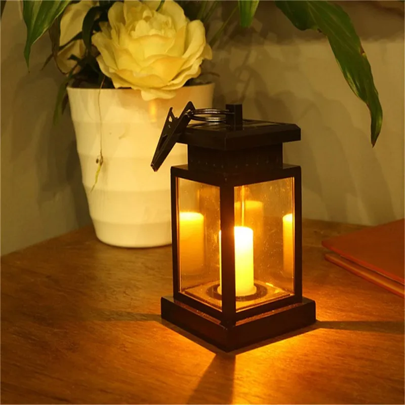 

CHENGYILT Outdoor Solar power light traditional candle lantern Solar lamp IP65 Waterproof led solar light garden solar