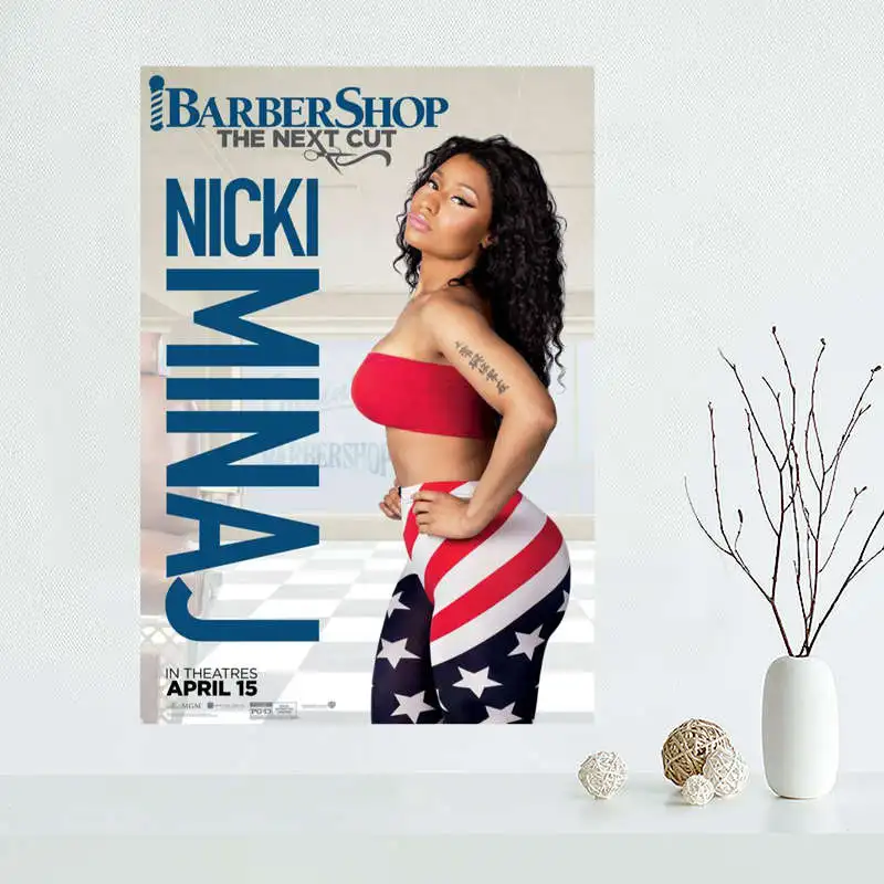 Пользовательские Nicki Minaj холст картина плакат шелковая ткань стены искусства плакат для гостиной домашний декор