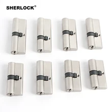 Вход Европа stander 63 66,5 70 80 90 мм цилиндр замка AB ключ Противоугонная Чистая латунь ворота дверной замок ручка спальня Расширенный