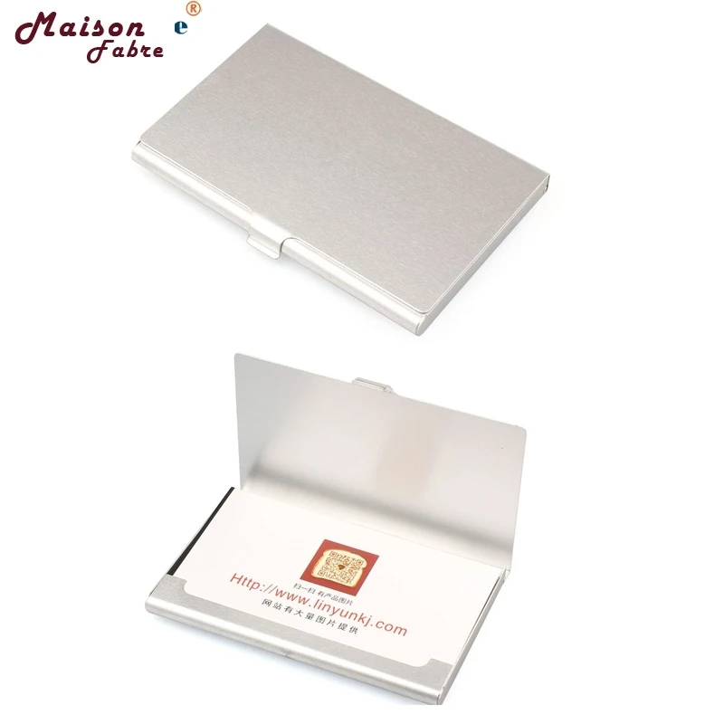 Maison Fabre Card package Hot Jasmine Creative Aluminum Holder Metal Box Cover Credit Business Card Wallet