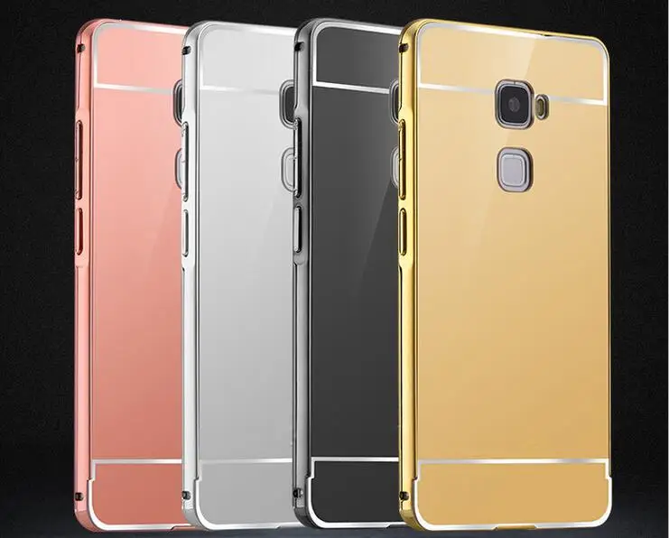 

For Huawei Honor 5C/Honor 7 Lite/GT3 Case Luxury Mirror Metal Aluminum+Acrylic Hard Back Cover Accessory Coque Funda For Honor5C