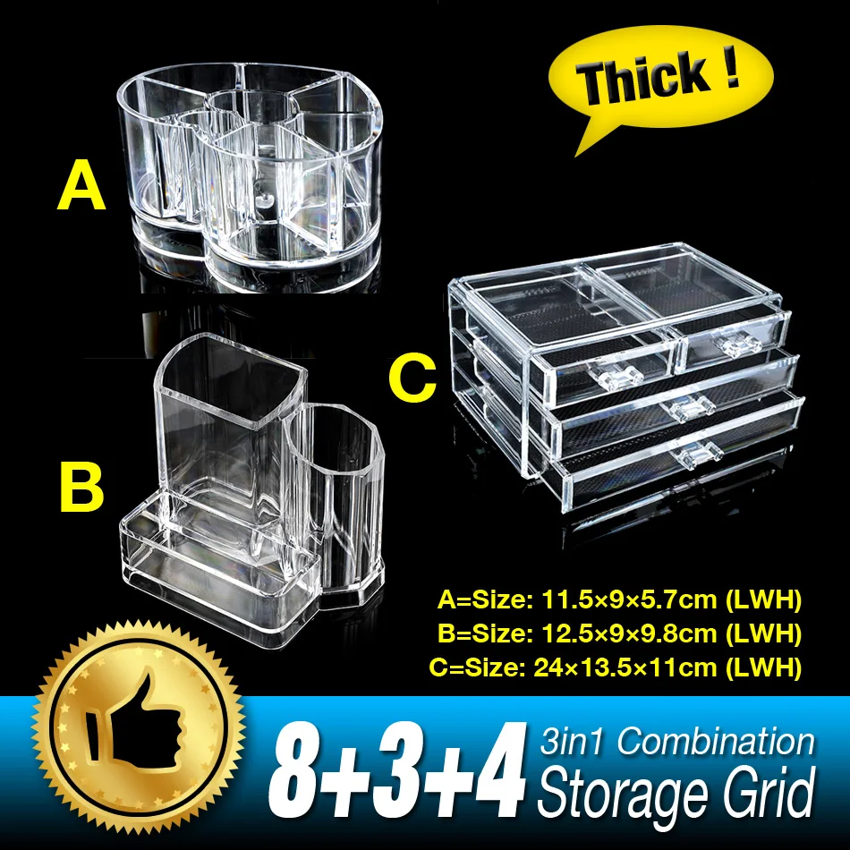 

New Design Cosmetic Makeup tool Women Storage Box With Lid Clear Acrylic Cotton Swab Box Storage Holder