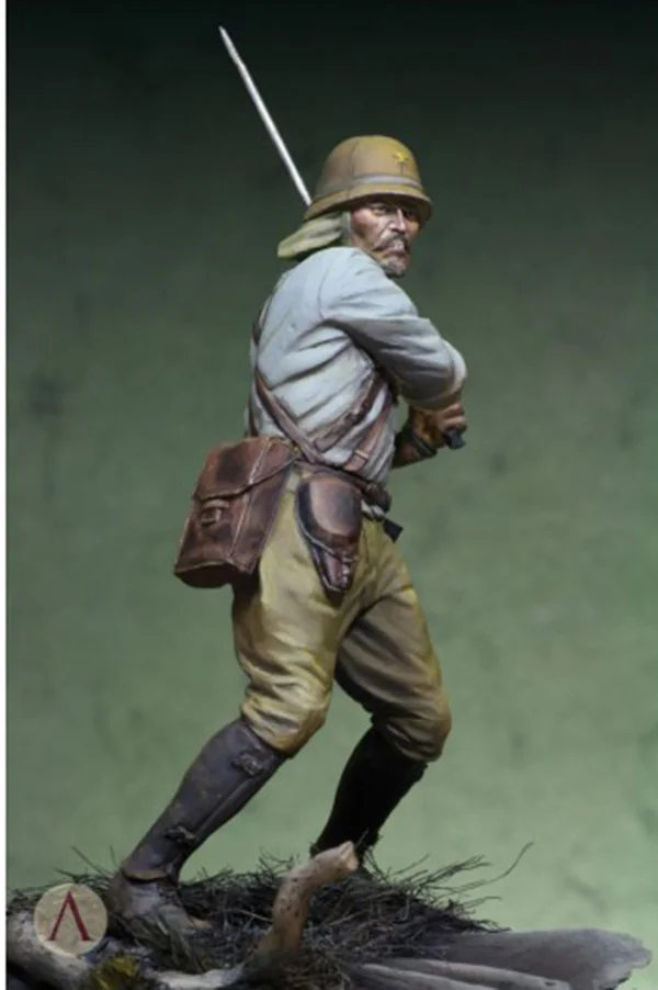 1/24 75 мм старинный сотрудник Banzai Бирма 1942 год игрушка модель смолы миниатюрная