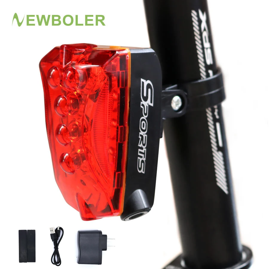 5 led laser rücklicht fahrrad