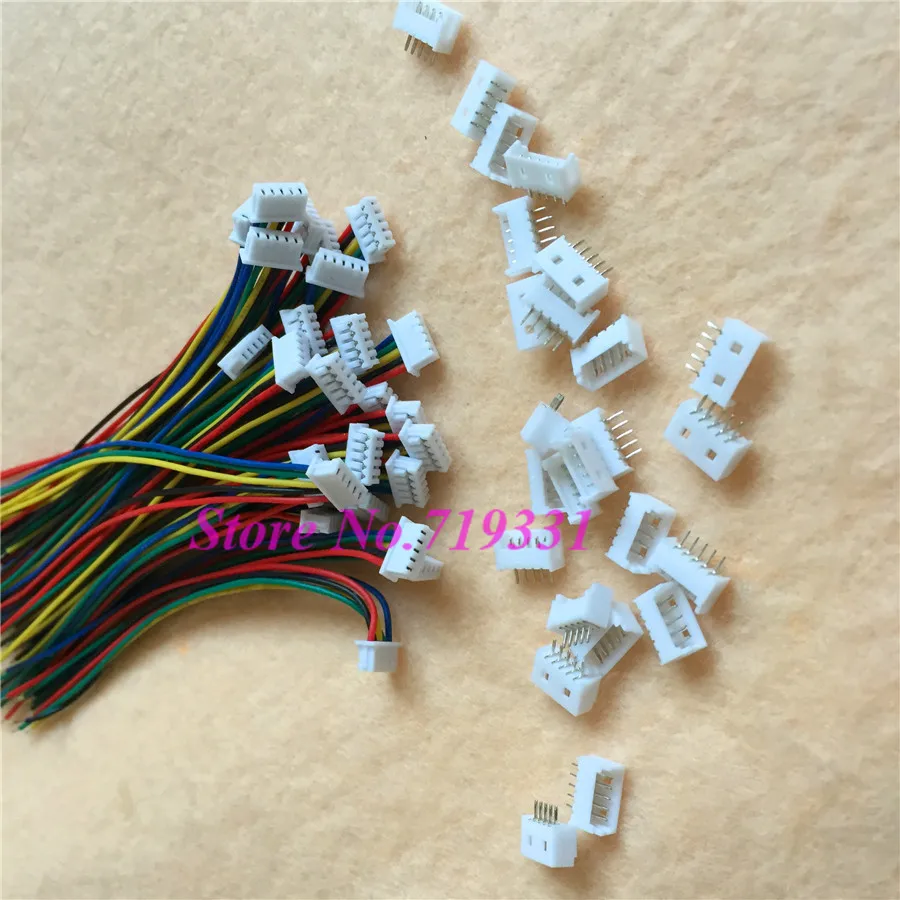 В общей сложности 20 блоков микро 1,25 мм 5pin кабель JST 1,25 5-контактный разъем мужской и женский разъем с проводами кабели