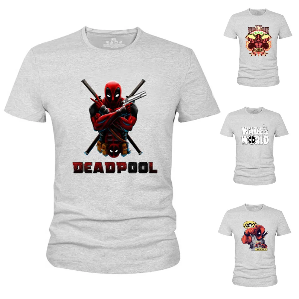 Летняя X men Deadpool футболка из 100% хлопка удобные футболки S 3XL с рисунком для фанатов