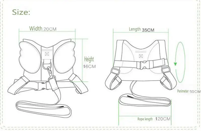 Новинка года; Лидер продаж; детский ремень безопасности для малышей; прогулочная веревка с защитой от потери; Тяговая веревка; Крылья Ангела; буксировочная линия