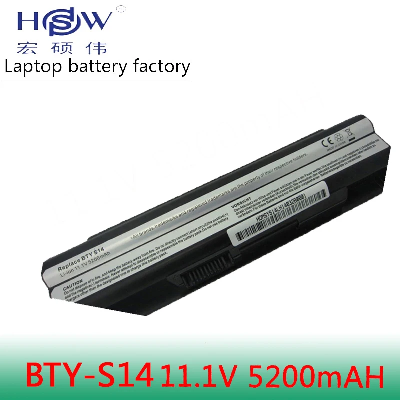 HSW Аккумулятор для ноутбука MSI CR650 CX650 FR400 FX400 FX420 FR600 FX600 FX600MX FX603 FX610 FR620 FX620 FX620DX bateria