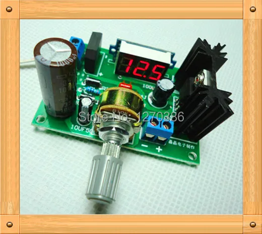 LM317 силовая плата, стабилизаторы напряжения 2A/317, регулируемый источник питания/с цифровым дисплеем напряжения