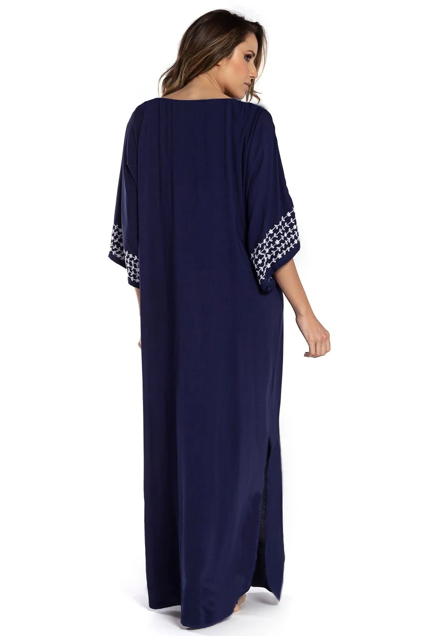 Women's Kaftan Dresses Tunic Kimono Maxi Caftan Plus Size Lounge Dress