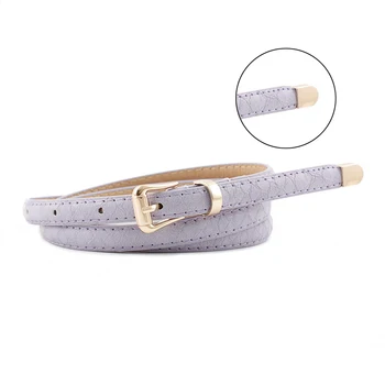 

Candy Color Belts for WomenThin Pu Leather Female WaistMetal Buckle Casual Jeans Dress Belt Dropshipping