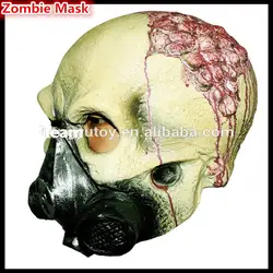 Высший сорт 100% латекс Новый ядерный Fallout газовая маска зомби люкс для взрослых латексная маска с газовым черепом страшные Зомби Маска для