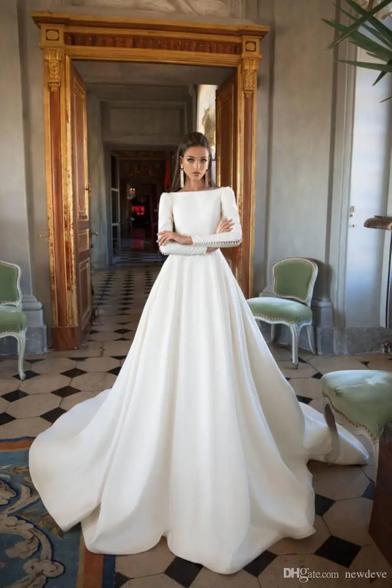 milla-nova-2019-wedding-dresses-a-line-satin-backless-sweep-train-long-sleeve-modern-bridal-gowns-bateau-neck-plus-size-a-line-wedding-dress (3)