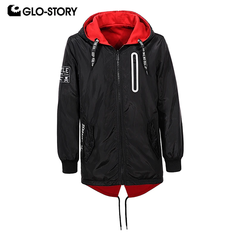 GLO-STORY 2018 Autumn Boy Letter Jackets with Hooded Zipper Double-Side Wear Coat Chidren's Jacket Windbreaker For Kids Jacket GLO-STORY 2018 Autumn Boy Letter Jackets with Hooded Zipper Double-Side Wear Coat Chidren's Jacket Windbreaker For Kids Jacket