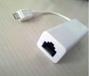 

REAL USB 2.0 High Speed LAN Ethernet Adapter Micro USB to RJ45 Network Adapter Cable Android Tablet PC