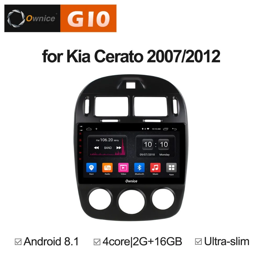 10.1 inch Android 8.1 Quad Core 2GB RAM+16GB ROM Car DVD Player For Kia Cerato 2007-2012 GPS Radio Stereo 4G WIFI TPMS DAB+ | Автомобили и