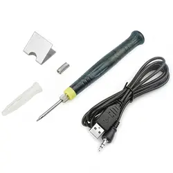 Мини Портативный 5 В в 8 Вт USB Электрический паяльник ручка сенсорный переключатель 2A Электрический паяльник USB Электрический Утюг