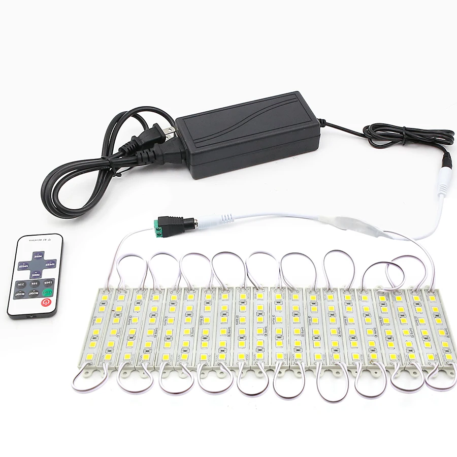 Super Bright SMD 5054 LED Module Light 6LEDs DC12V Waterproof Store Window Lights LED Advertisement Module Lights (Warm White) (109)
