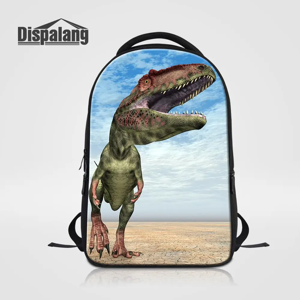 

Men's Travel Bagpack College Laptop Backpack Animal Dinosaur Printing School Bags Teens Rucksack Boys Cool Bookbag Male Knapsack
