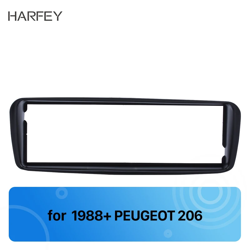 

Harfey Single Din Car Fascia Frame of Dashboard for UP PEUGEOT 206 1988+ Frame Panel Auto Stereo Adapter Trim Installation Kit