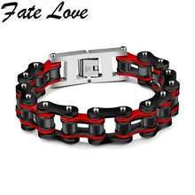 Любовь судьба Новая коллекция Велоспорт цепи man'bracelet Нержавеющая сталь matel разноцветные Популярные Браслет Прохладный ювелирные изделия fl856