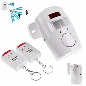 Домашняя охранная сигнализация беспроводной детектор + 2 пульта дистанционного управления PIR инфракрасный датчик движения сигнализация беспроводной Будильник МОНИТОР - изображение