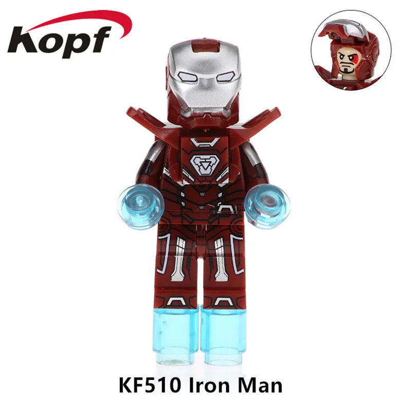 

50Pcs Super Heroes Wonder Woman Ironman Iron Patriot Action Captain America MK1 Figures Building Blocks Toys For Children KF510