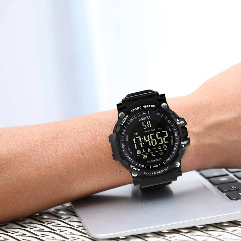 Waterproof Smart Watch EX16 Bluetooth Clock Notification Remote Control Pedometer Sport Watch Outdoor Swimming Men Smartwatch