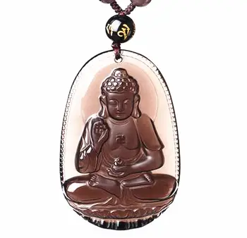 

Koraba Fine Jewelry Natural Ice Obsidian Stone Buddha Zen Meditation Yoga Luck Charm Pendant Free Shipping