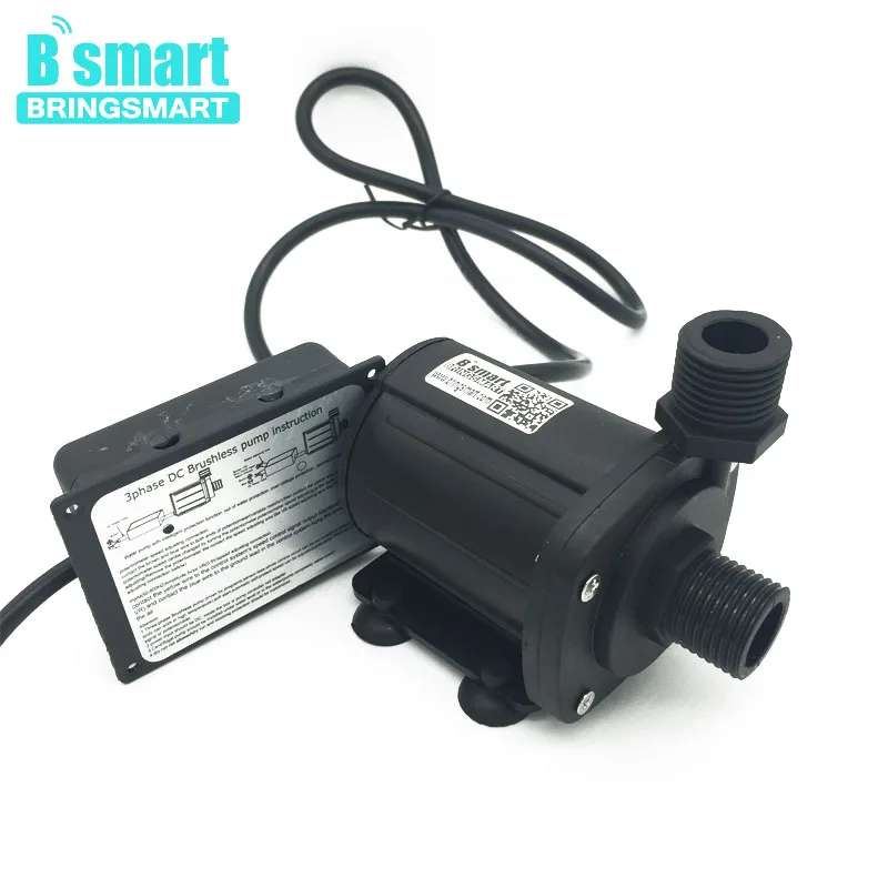 

BringSmart JT-1000B-T 1200L/H High-lift Submersible Pump High Flow 12V DC Brushless Booster Pump Deep Well Pump Three Phase