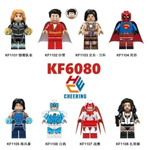 Строительные блоки Shazam Anton, фигурки супер героев, распродажа, Дэдпул, буря, голубь, ястреб, кирпичи для детей, игрушки KF6080