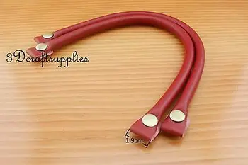 

Purse bag strap leather handles handbag handle bag handle 13 3/4 inch a pair red CK62E
