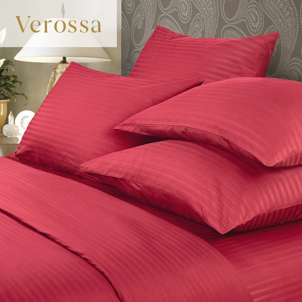 Комплект постельного белья &quotVerossa&quot Stripe Red с наволочками | Дом и сад