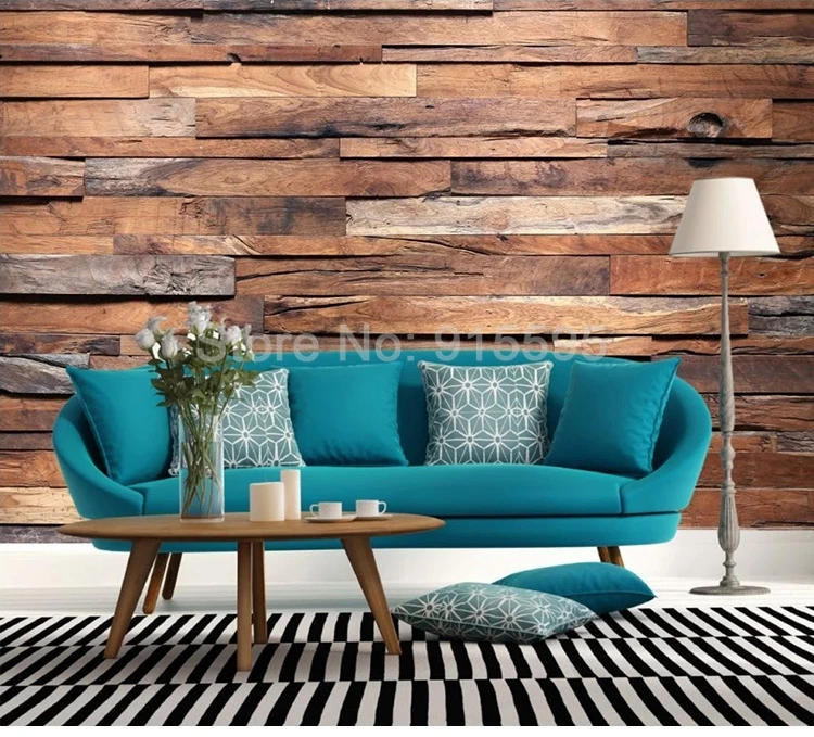 Description Picture 3 of itemCustom 3D Photo Wallpaper Retro Wood Grain Wood Board Mural Wallpapers For Living Room Kitchen Restaurant Decor Papel De Parede