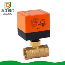 Прямая с фабрики 4 точки 6 минут центральный кондиционер вентилятор катушки латунь Электрический двухсторонний шаровой клапан электрический клапан
