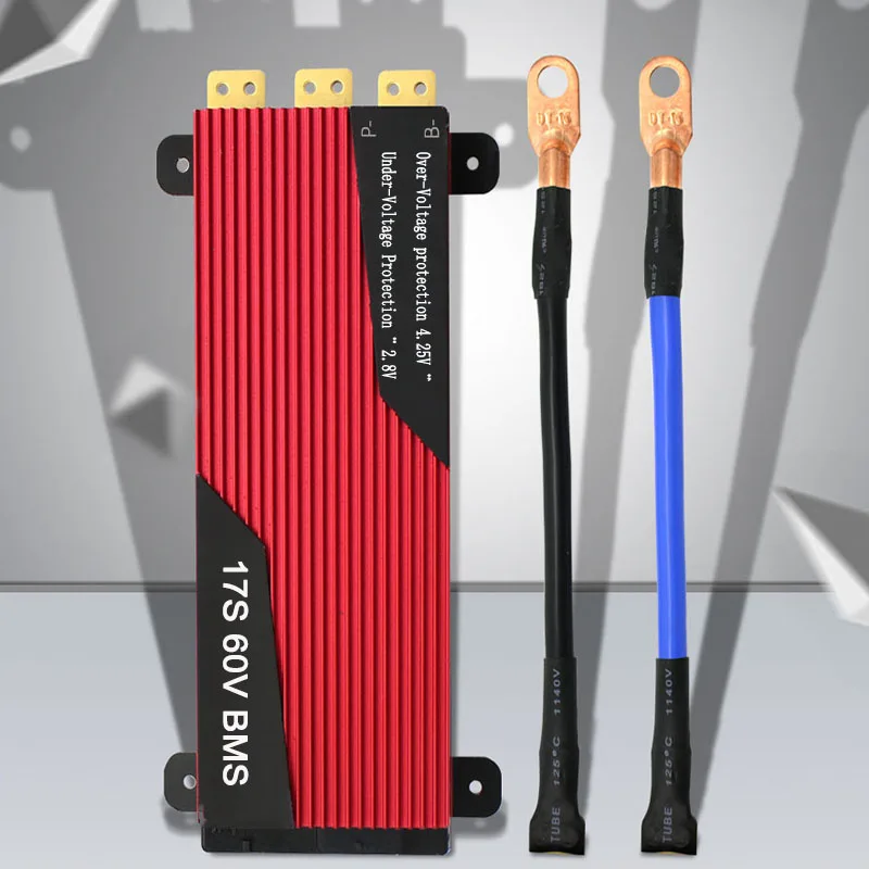 17S 60V 100A 120A 150A 200A BMS PCM с балансом 3,6 V/3,7 V литий-ионные аккумуляторы, подключенные в 17 серии