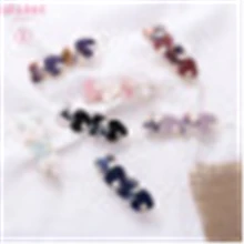 Новая мода корейский жемчуг заколка со стразами жемчуг синтетические чёлки волос заколка с пружинной защелкой Лягушка Клип сбоку женский Инструменты для укладки