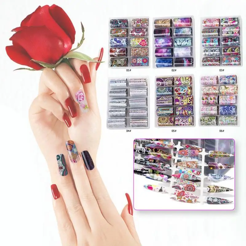 

Mix Color Totem Printing Nail Transfer Sticker Starry Sky DIY Nail Salon Jewelry Manicure DIY Nail Sticker Decoration