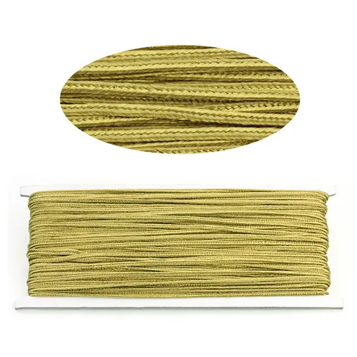 16 Colors 34 yards/lot(31Meter) Approx.3mm Chinese Soutach Snake Belly Nylon Rope Cord Soutache DIY Jewelry Material Accessories - Цвет: dark yellow