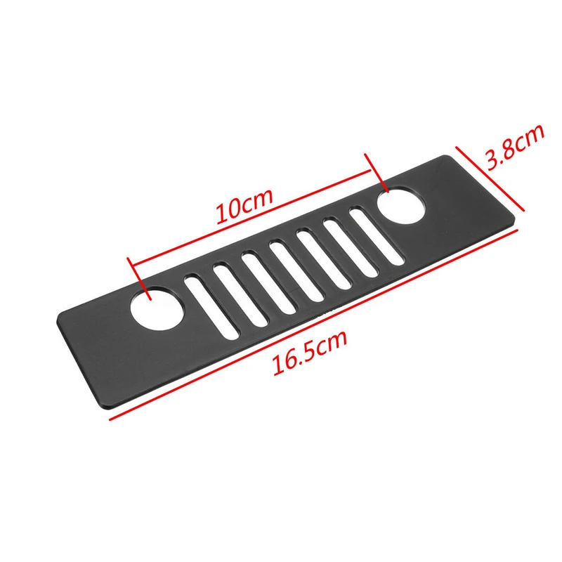 Black  3rd Brake Rear Light Grille Cover Trim For Jee-p Wrangler JK 2007-2018