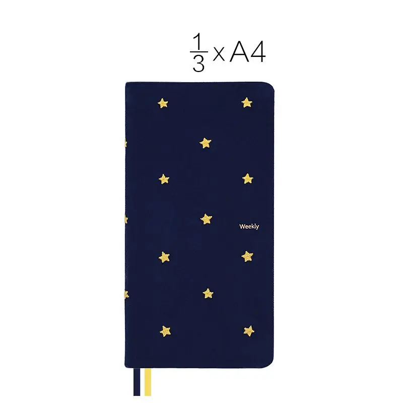 

Good Night Sweet Dream Theme Slim Week Planner 10.8*21.4cm Undated DIY Yearly Monthly Weekly Plan Scheduler Book 88 Sheets