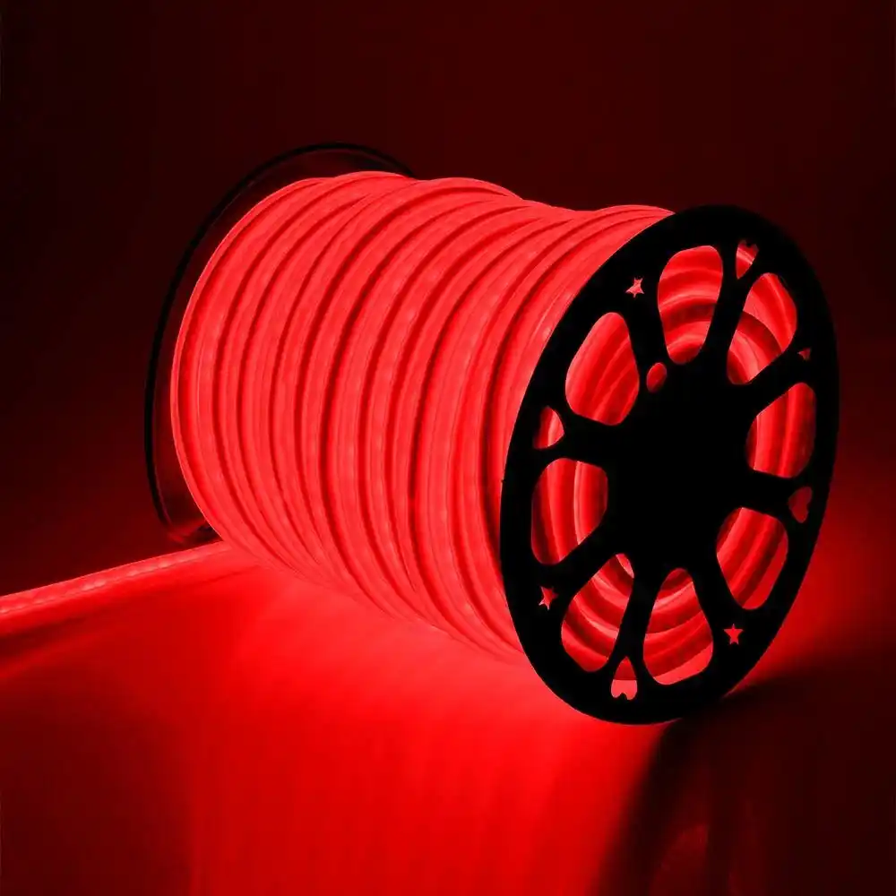 220V Flexible LED Neon Rope Light RGB Indoor Outdoor Party Valentine Decoration