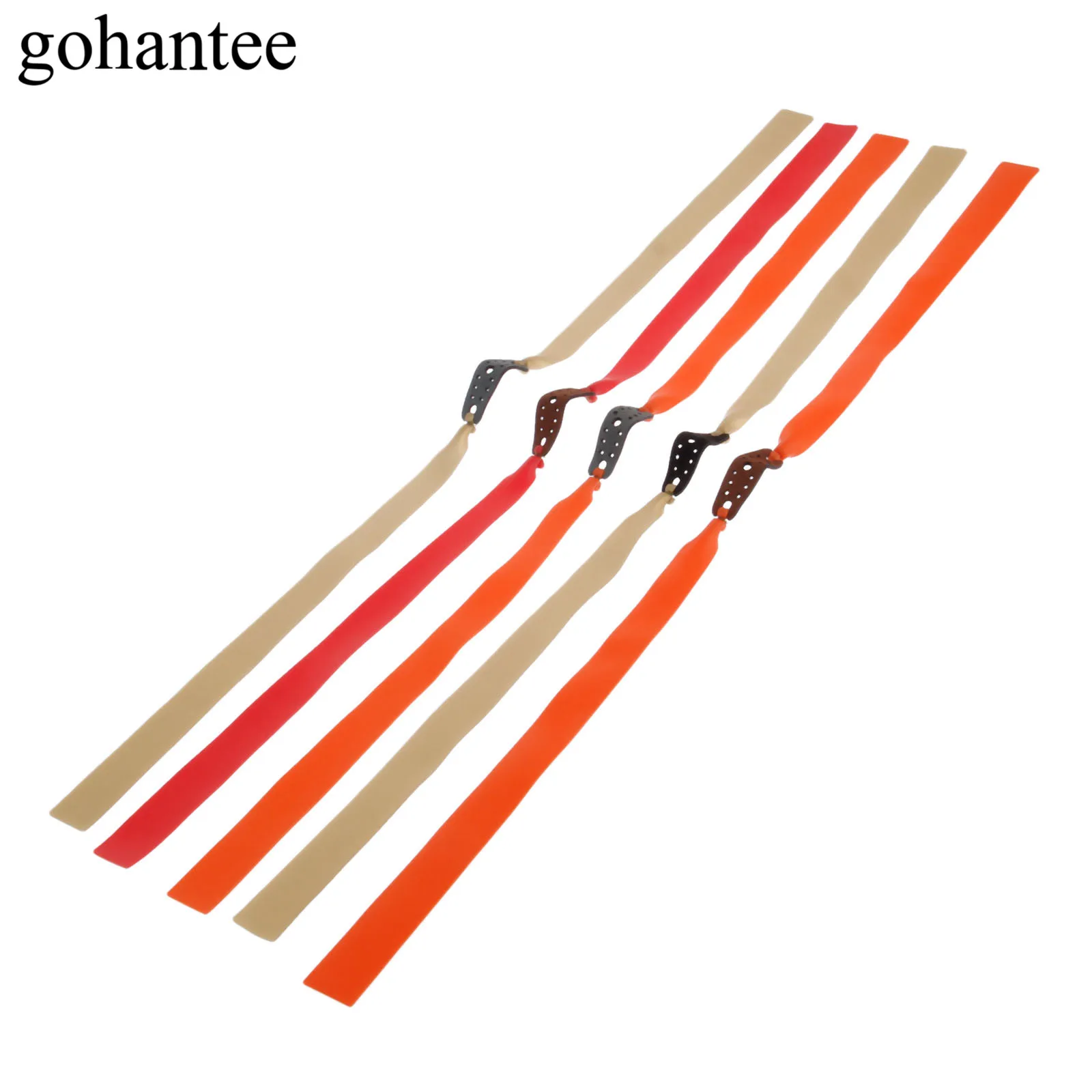5pcs/lot Natural Latex Slingshots Flat Rubber Bands Strong Elastic