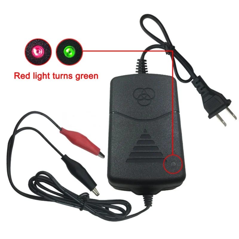 

12V1A Alligator Clip Double Line Charger 14.4 Volt Lead Charger Battery Smart Charger