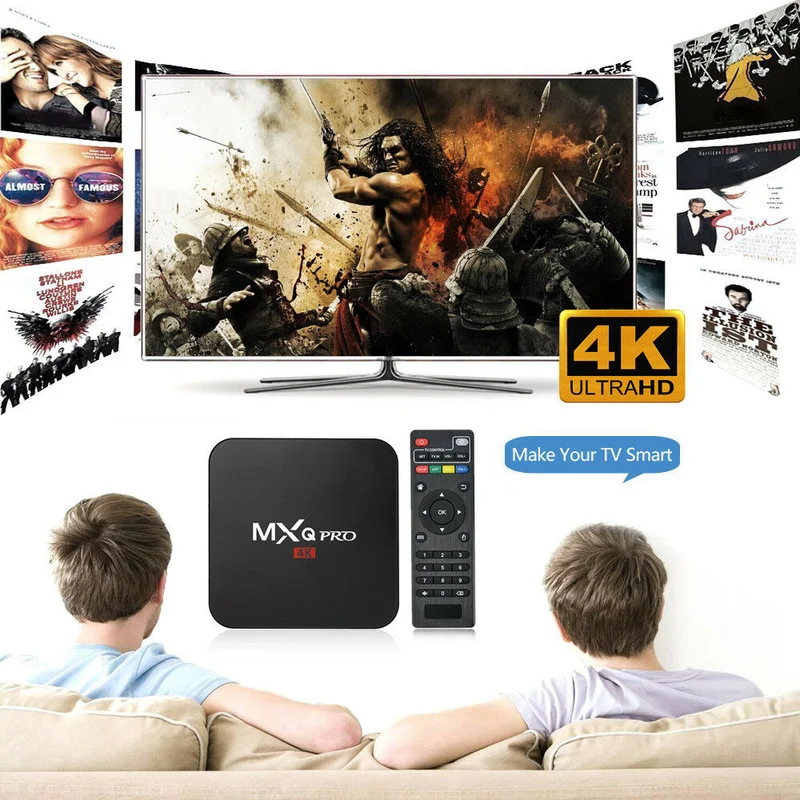 

MXQ PRO BOX Android 7.1 Smart TV BOX RK3229 1G DDR3 8G EMMC ROM Set Top Box 4K 3D Wifi Media Player TV Receiver Play Store